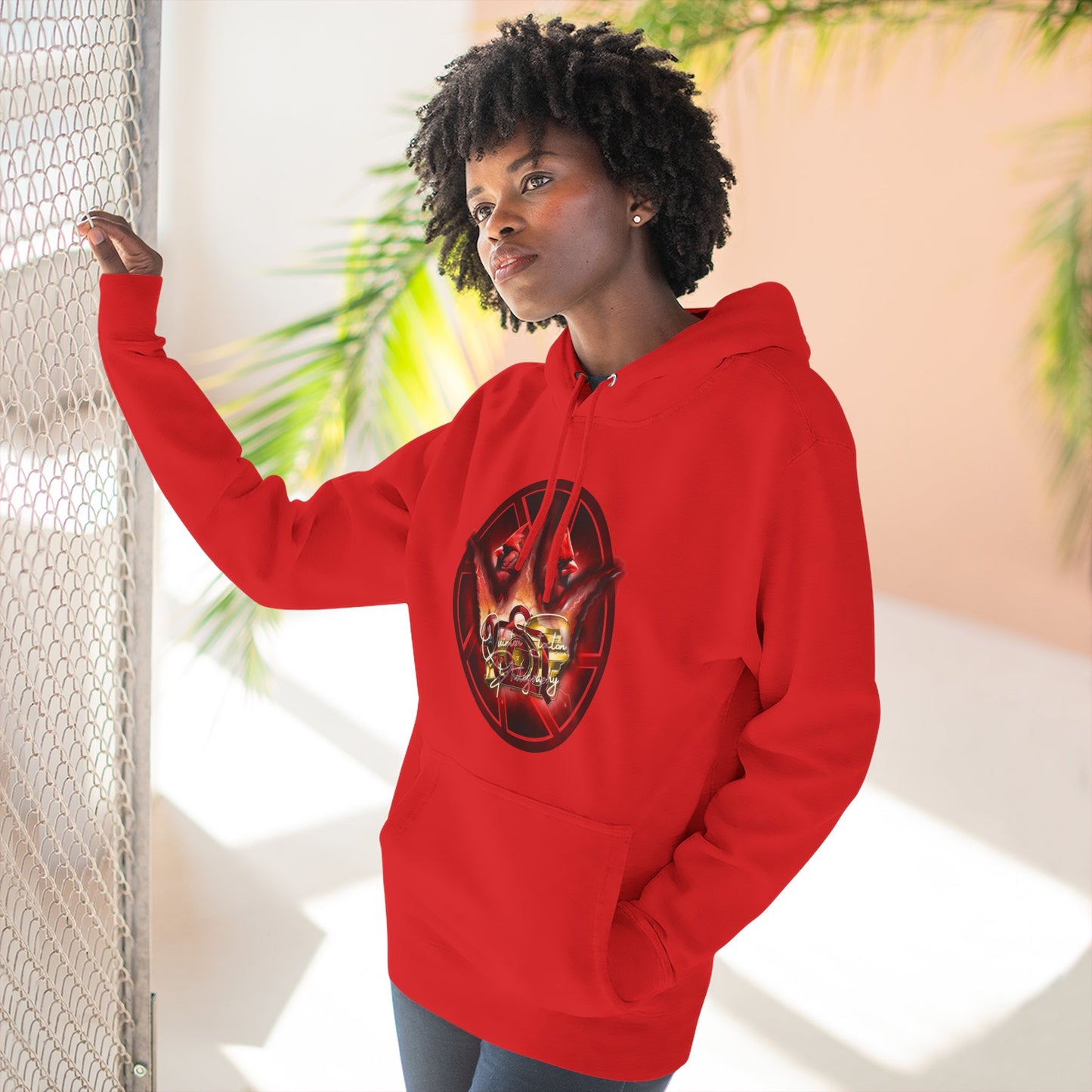 Quinton Stocton Photography Cardinal Crown Logo Hoodie – DTFlex Graphic Pullover