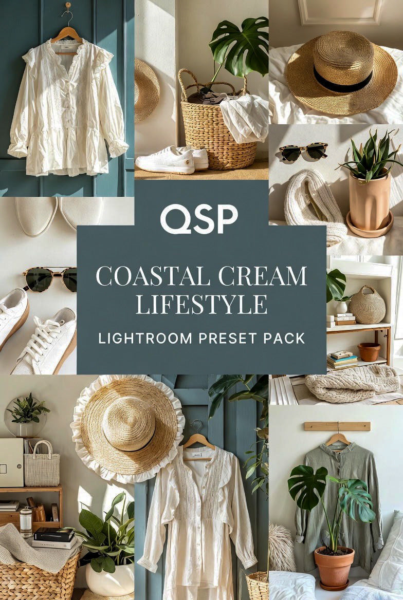 Coastal Cream Lifestyle Lightroom Preset Pack by Quinton Stocton Photography