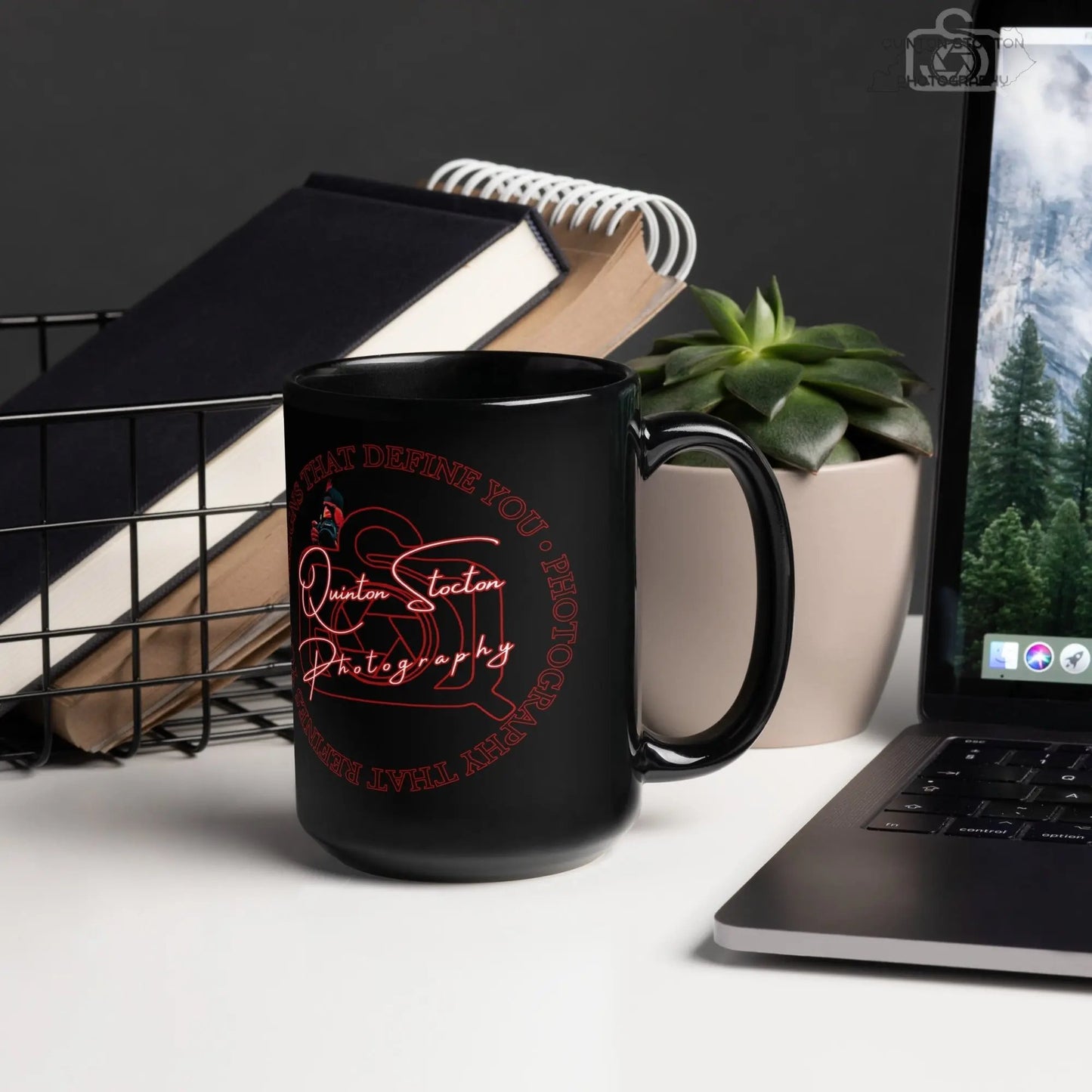 “Designs that define you” Black Glossy Mug- Quinton Stocton Photography Printful Mugs 16.99 Quinton Stocton Photography 15 oz