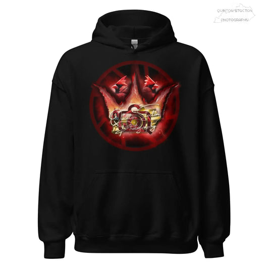 Printful Quinton Stocton Photography Cardinal Crown Hoodie With DTFlex Print - Apparel & Accessories > Clothing > Activewear > Activewear Sweatshirts & Hoodies > Hoodies Hoodie-