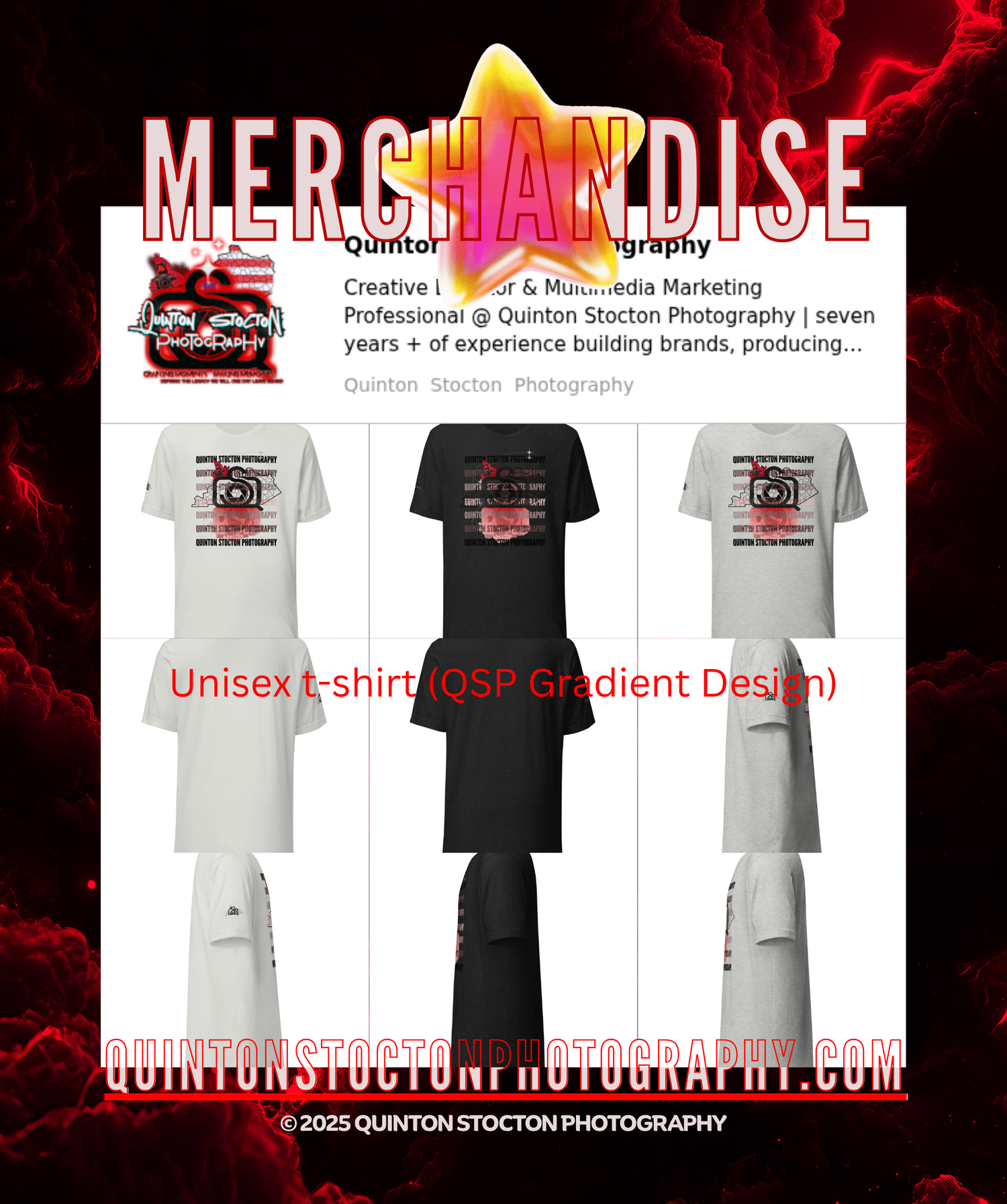 QSP Merchandise | Branded Designs by Quinton Stocton Photography