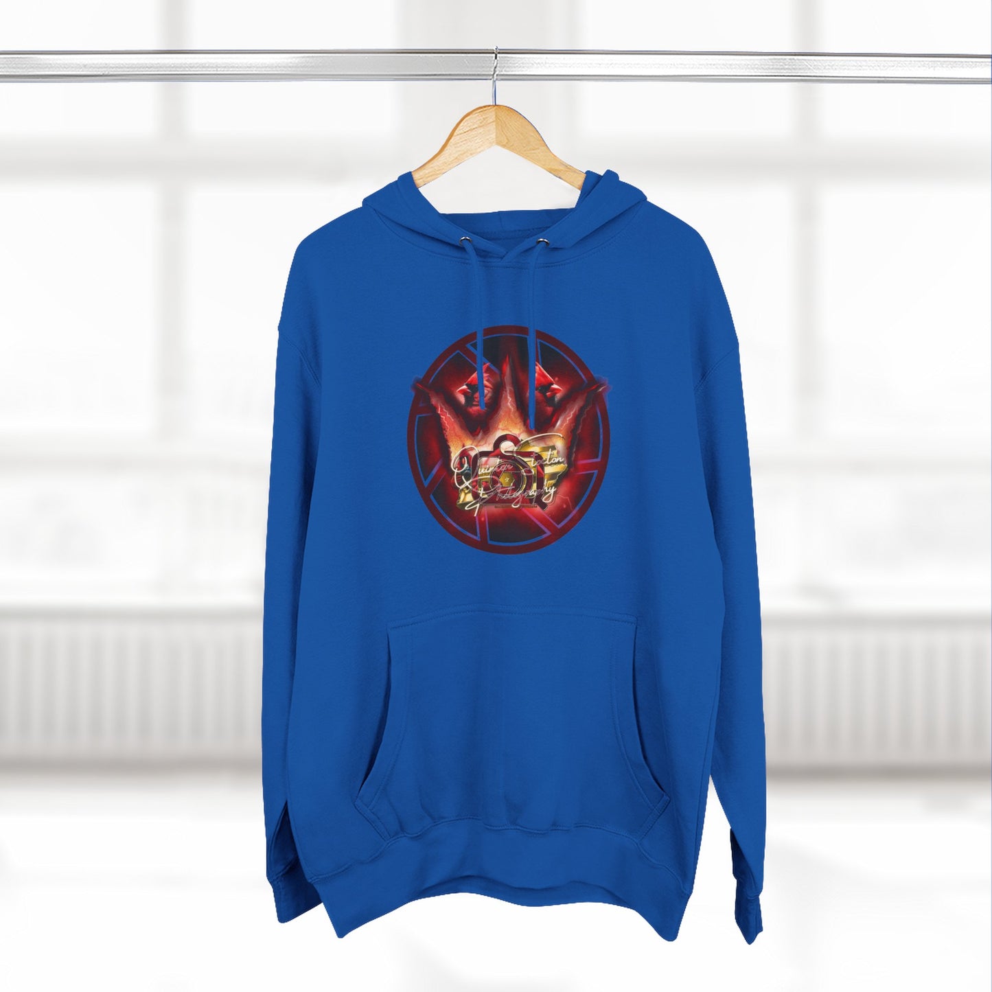 Quinton Stocton Photography Cardinal Crown Logo Hoodie – DTFlex Graphic Pullover