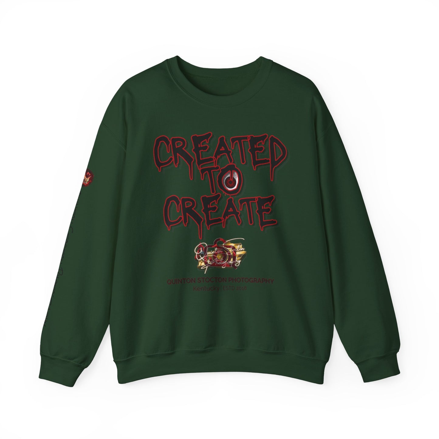 Created to Create Sweatshirt by Quinton Stocton Photography – DTFlex Graphic Sweatshirt
