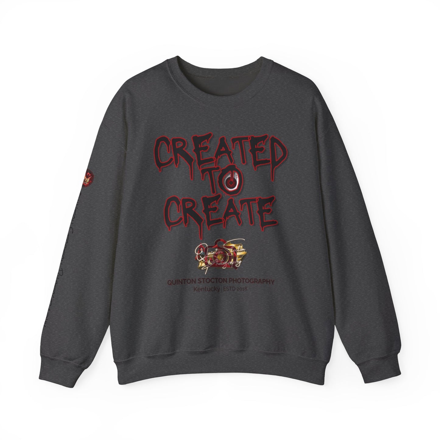 Created to Create Sweatshirt by Quinton Stocton Photography – DTFlex Graphic Sweatshirt