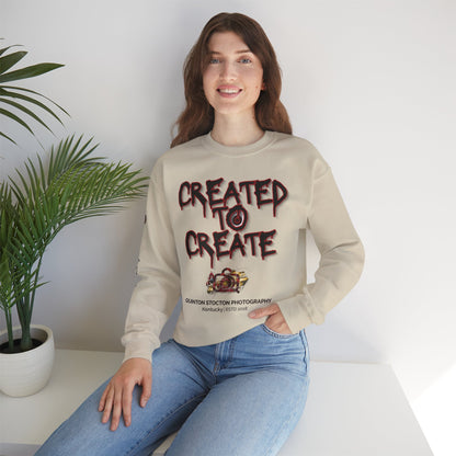 Created to Create Sweatshirt by Quinton Stocton Photography – DTFlex Graphic Sweatshirt