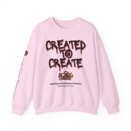 Created to Create Sweatshirt by Quinton Stocton Photography – DTFlex Graphic Sweatshirt