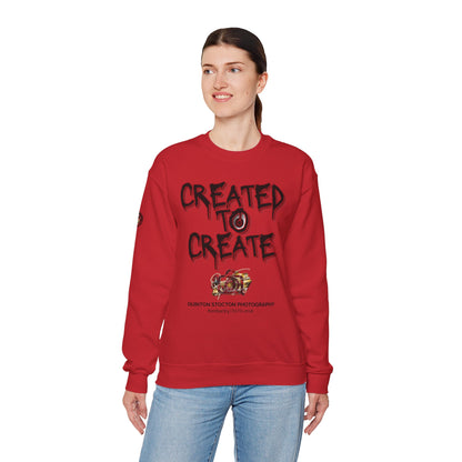 Created to Create Sweatshirt by Quinton Stocton Photography – DTFlex Graphic Sweatshirt