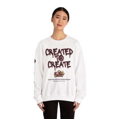 Created to Create Sweatshirt by Quinton Stocton Photography – DTFlex Graphic Sweatshirt