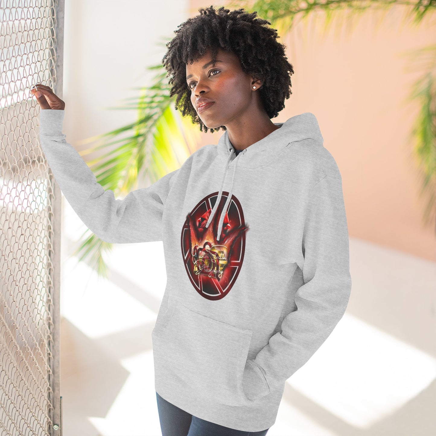 Quinton Stocton Photography Cardinal Crown Logo Hoodie – DTFlex Graphic Pullover