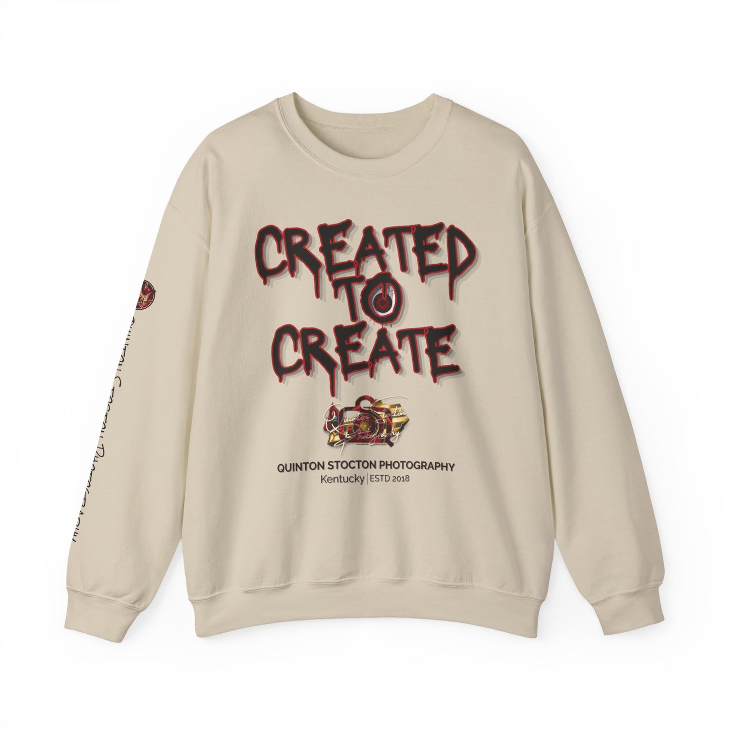 Created to Create Sweatshirt by Quinton Stocton Photography – DTFlex Graphic Sweatshirt