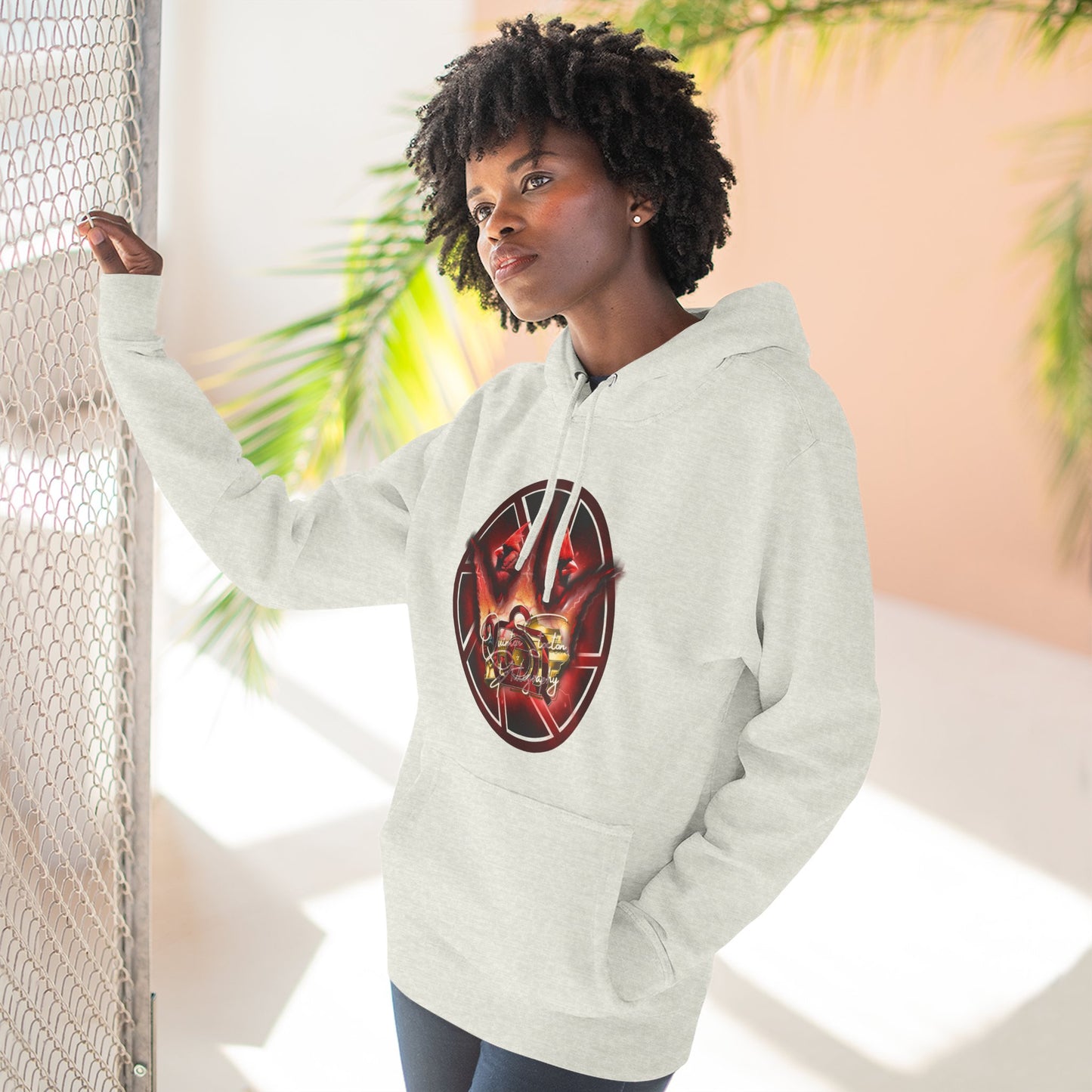 Quinton Stocton Photography Cardinal Crown Logo Hoodie – DTFlex Graphic Pullover