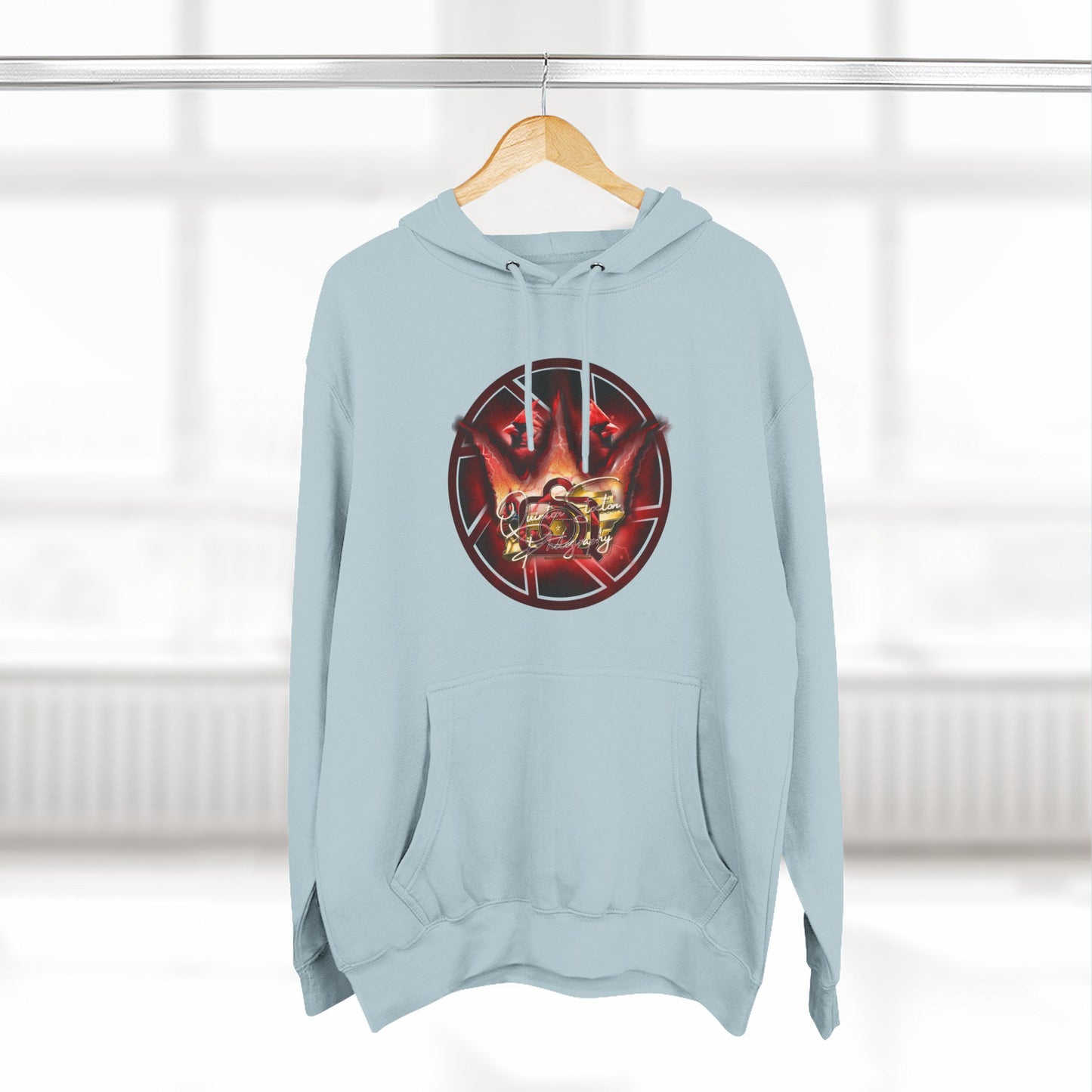 Quinton Stocton Photography Cardinal Crown Logo Hoodie – DTFlex Graphic Pullover