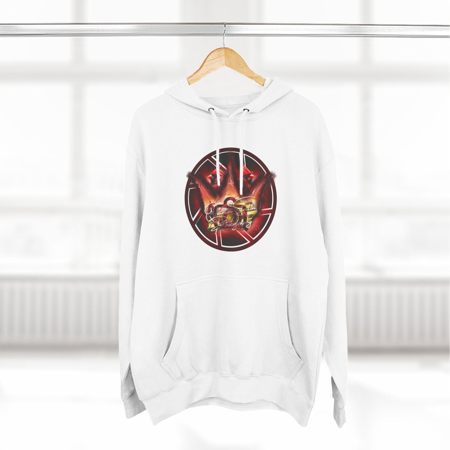 Quinton Stocton Photography Cardinal Crown Logo Hoodie – DTFlex Graphic Pullover