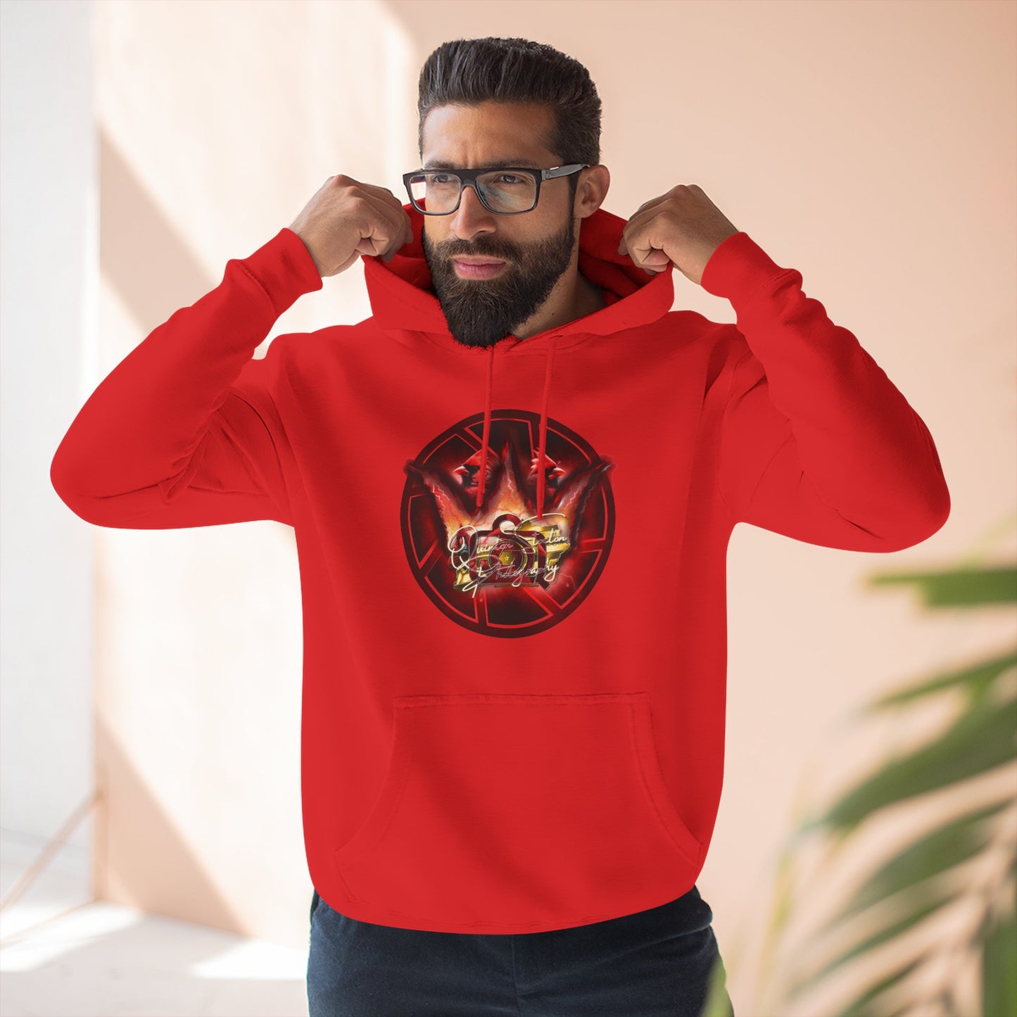 Quinton Stocton Photography Cardinal Crown Logo Hoodie – DTFlex Graphic Pullover