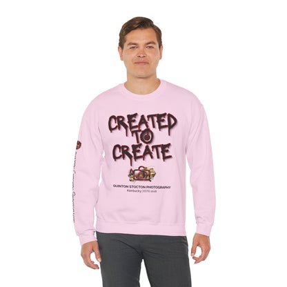 Created to Create Sweatshirt by Quinton Stocton Photography – DTFlex Graphic Sweatshirt