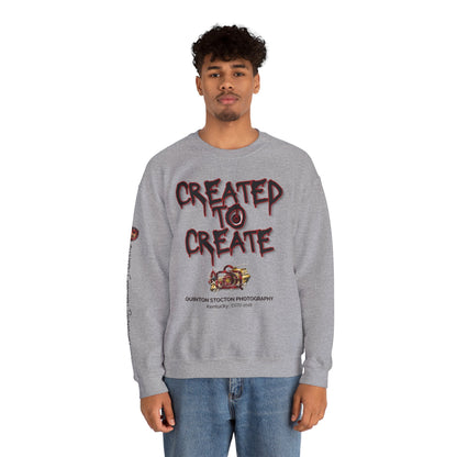 Created to Create Sweatshirt by Quinton Stocton Photography – DTFlex Graphic Sweatshirt