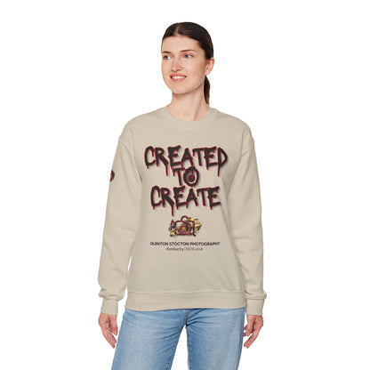 Created to Create Sweatshirt by Quinton Stocton Photography – DTFlex Graphic Sweatshirt