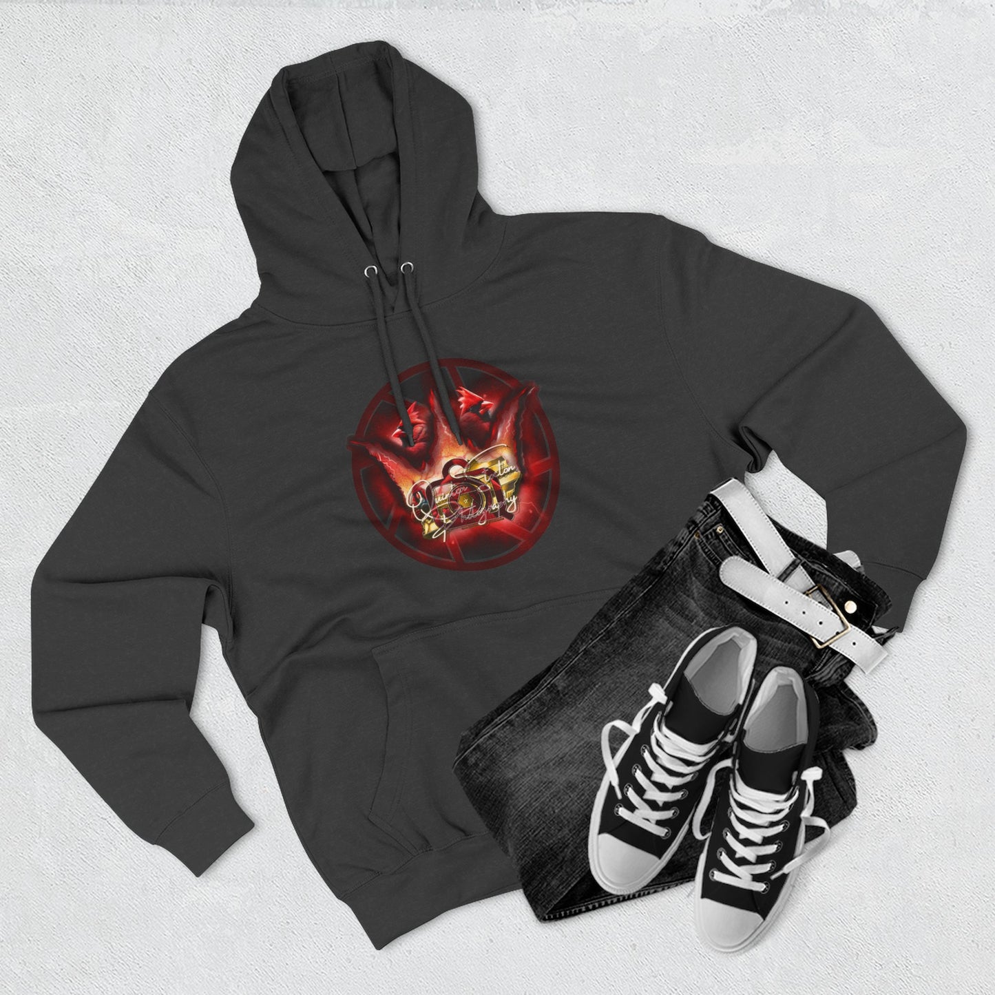 Quinton Stocton Photography Cardinal Crown Logo Hoodie – DTFlex Graphic Pullover