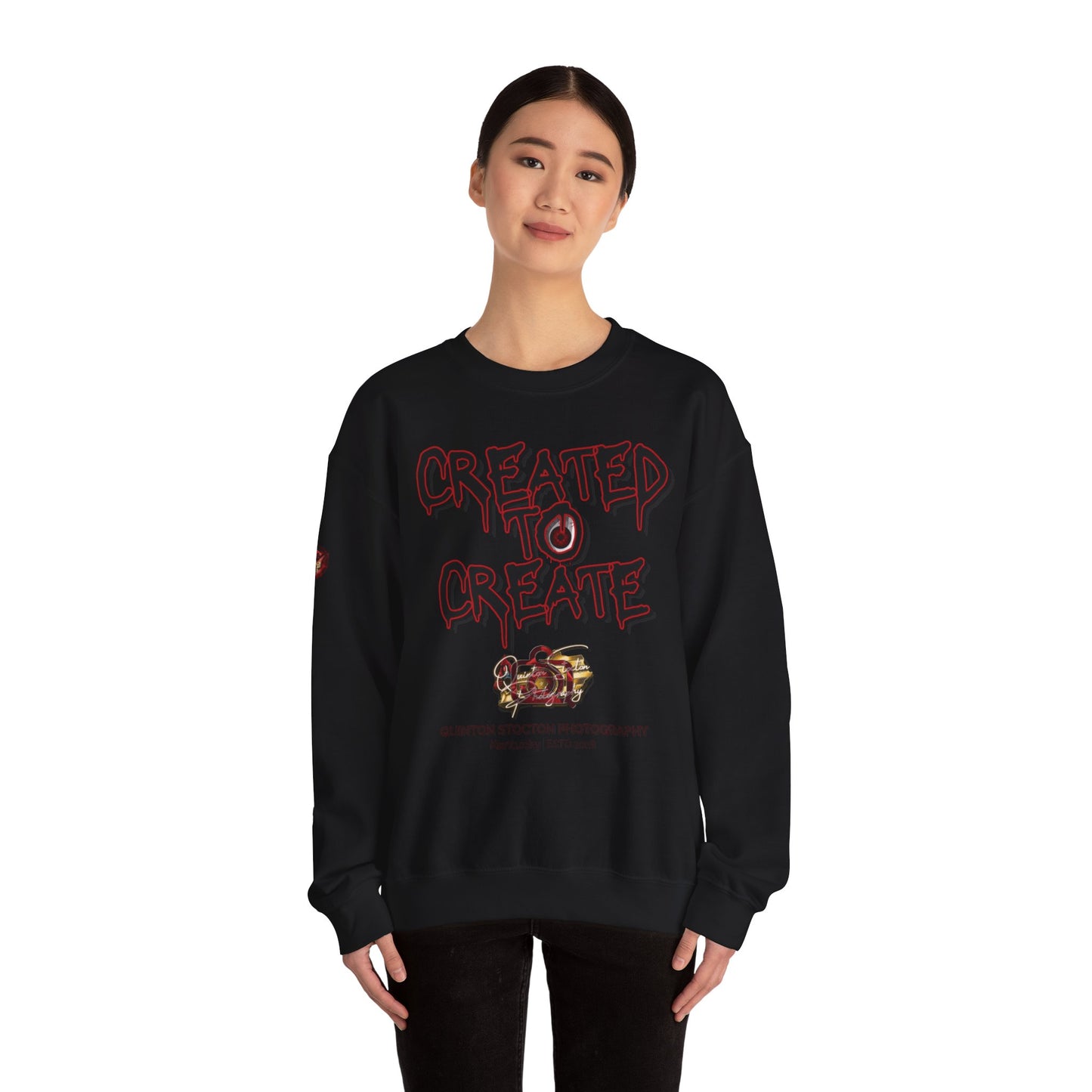 Created to Create Sweatshirt by Quinton Stocton Photography – DTFlex Graphic Sweatshirt