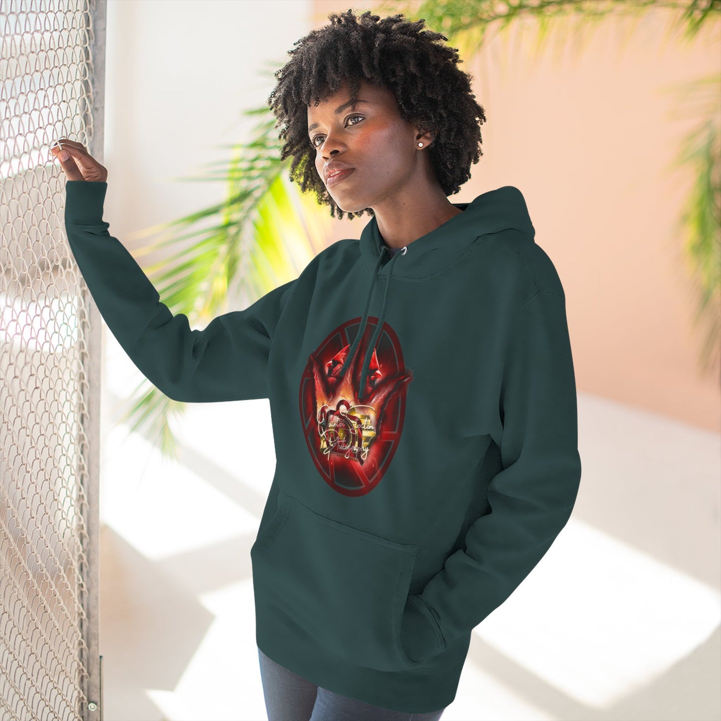 Quinton Stocton Photography Cardinal Crown Logo Hoodie – DTFlex Graphic Pullover