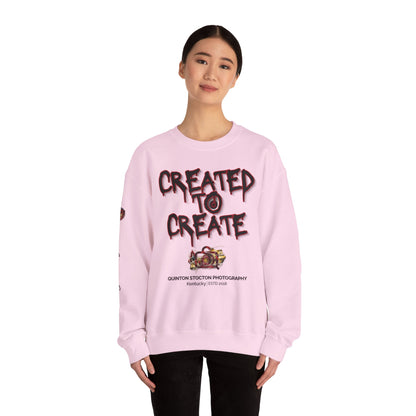 Created to Create Sweatshirt by Quinton Stocton Photography – DTFlex Graphic Sweatshirt