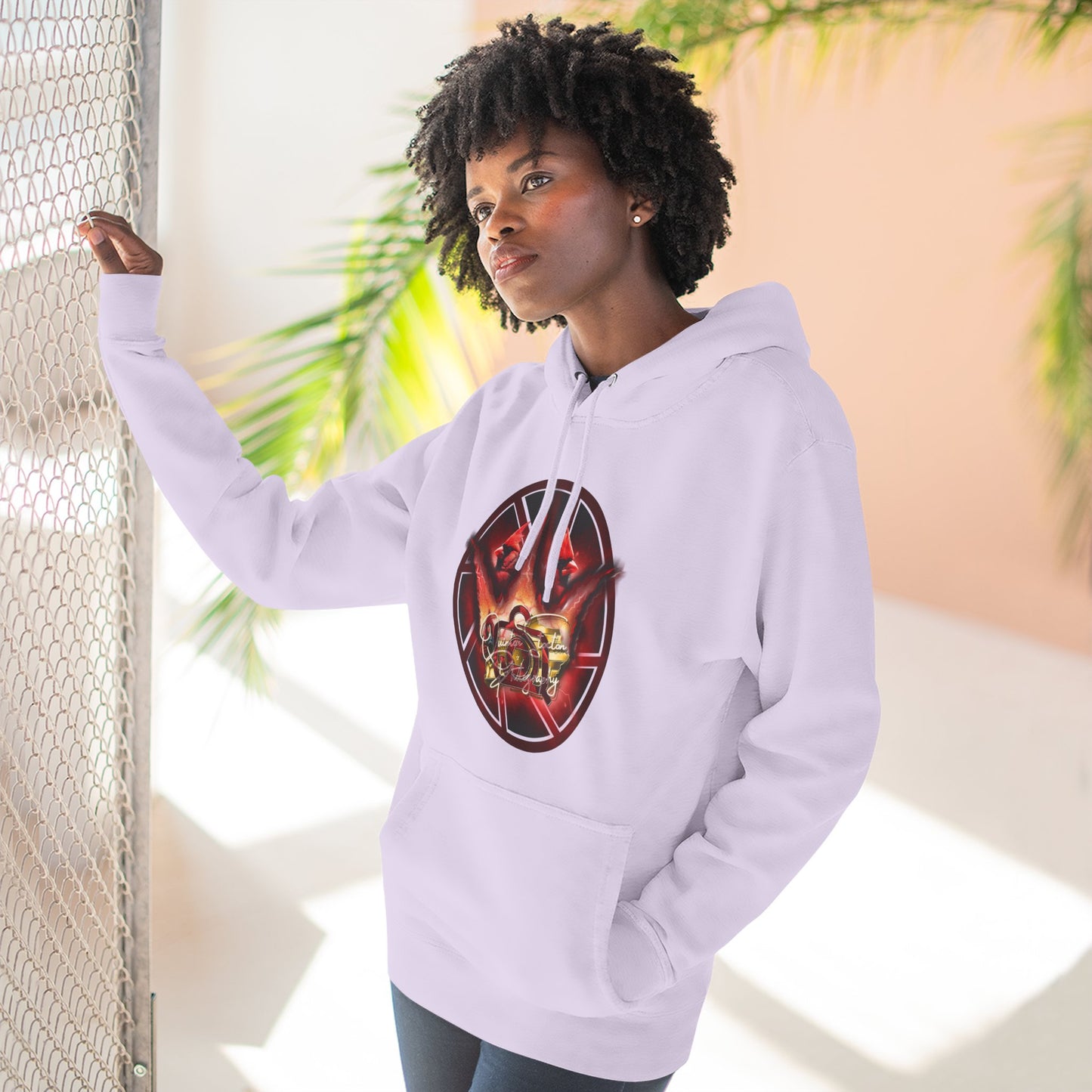 Quinton Stocton Photography Cardinal Crown Logo Hoodie – DTFlex Graphic Pullover