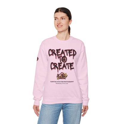 Created to Create Sweatshirt by Quinton Stocton Photography – DTFlex Graphic Sweatshirt