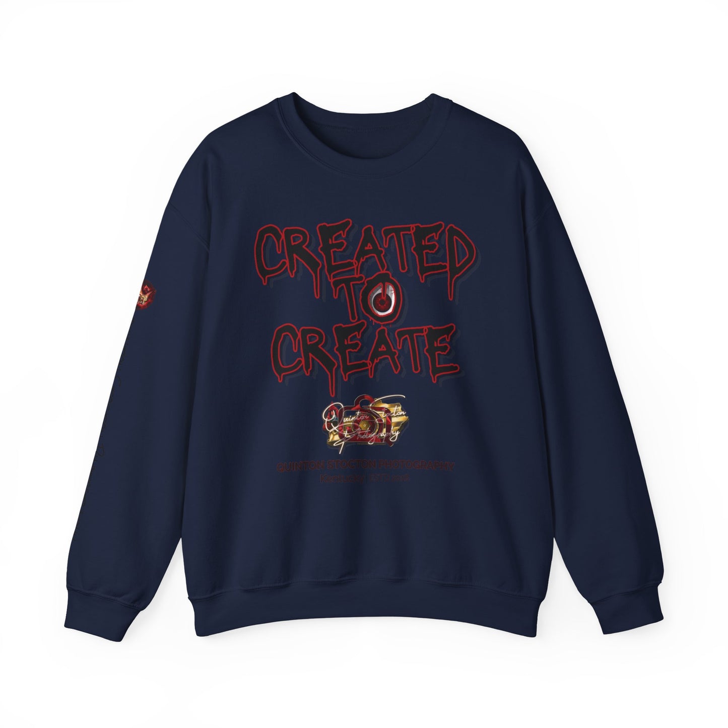 Created to Create Sweatshirt by Quinton Stocton Photography – DTFlex Graphic Sweatshirt