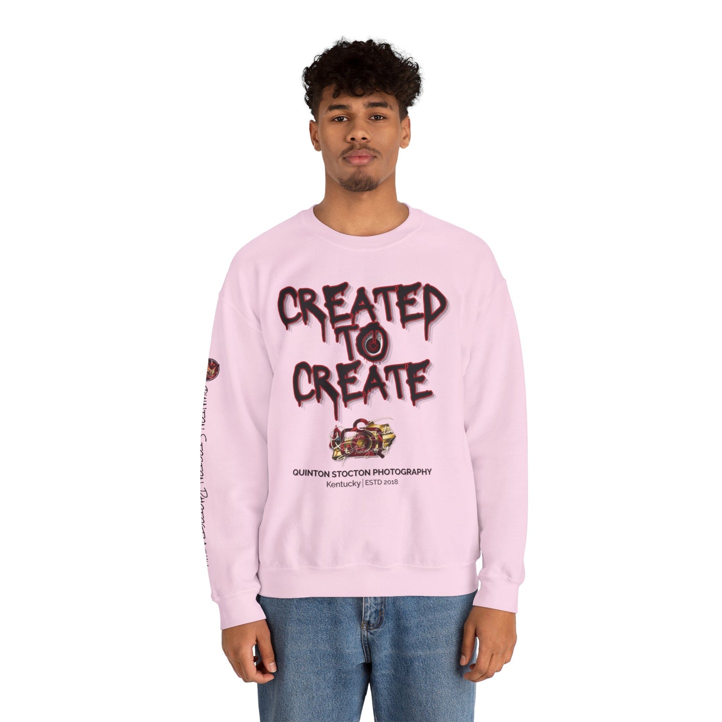 Created to Create Sweatshirt by Quinton Stocton Photography – DTFlex Graphic Sweatshirt