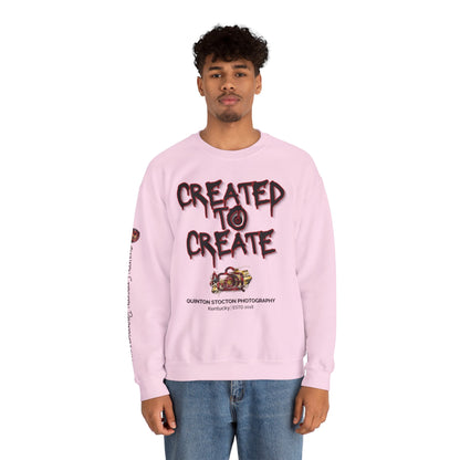 Created to Create Sweatshirt by Quinton Stocton Photography – DTFlex Graphic Sweatshirt