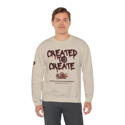 Created to Create Sweatshirt by Quinton Stocton Photography – DTFlex Graphic Sweatshirt