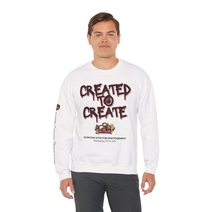 Created to Create Sweatshirt by Quinton Stocton Photography – DTFlex Graphic Sweatshirt