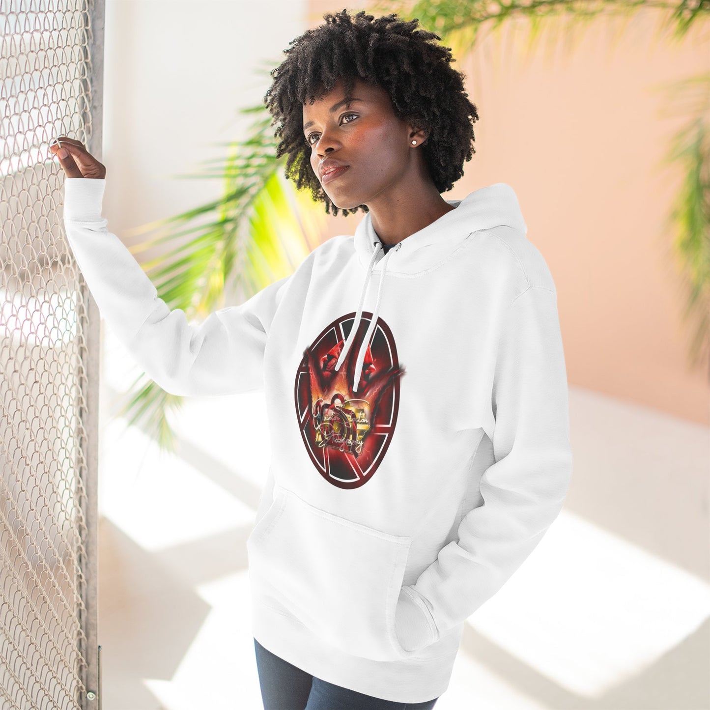 Quinton Stocton Photography Cardinal Crown Logo Hoodie – DTFlex Graphic Pullover