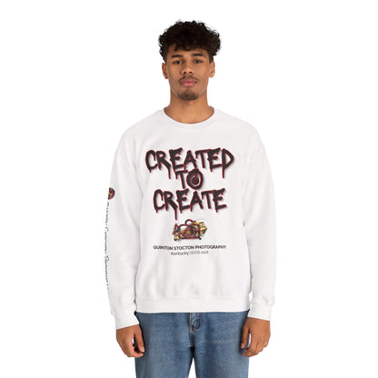 Created to Create Sweatshirt by Quinton Stocton Photography – DTFlex Graphic Sweatshirt