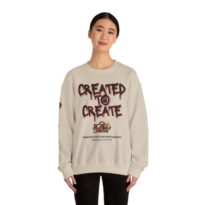 Created to Create Sweatshirt by Quinton Stocton Photography – DTFlex Graphic Sweatshirt