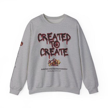 Created to Create Sweatshirt by Quinton Stocton Photography – DTFlex Graphic Sweatshirt