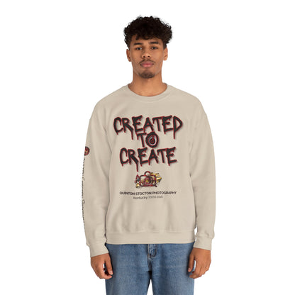 Created to Create Sweatshirt by Quinton Stocton Photography – DTFlex Graphic Sweatshirt