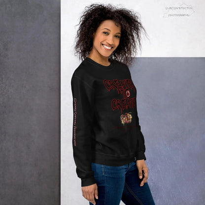 Artistic Graphic Design - Created to Create - Crewneck Sweatshirt - Unisex Heavy Blend - Quinton  Stocton Photography Quinton Stocton Photography Sweatshirt  Quinton Stocton Photography