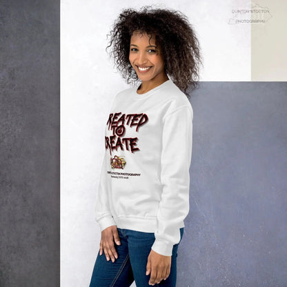 Artistic Graphic Design - Created to Create - Crewneck Sweatshirt - Unisex Heavy Blend - Quinton  Stocton Photography Quinton Stocton Photography Sweatshirt  Quinton Stocton Photography