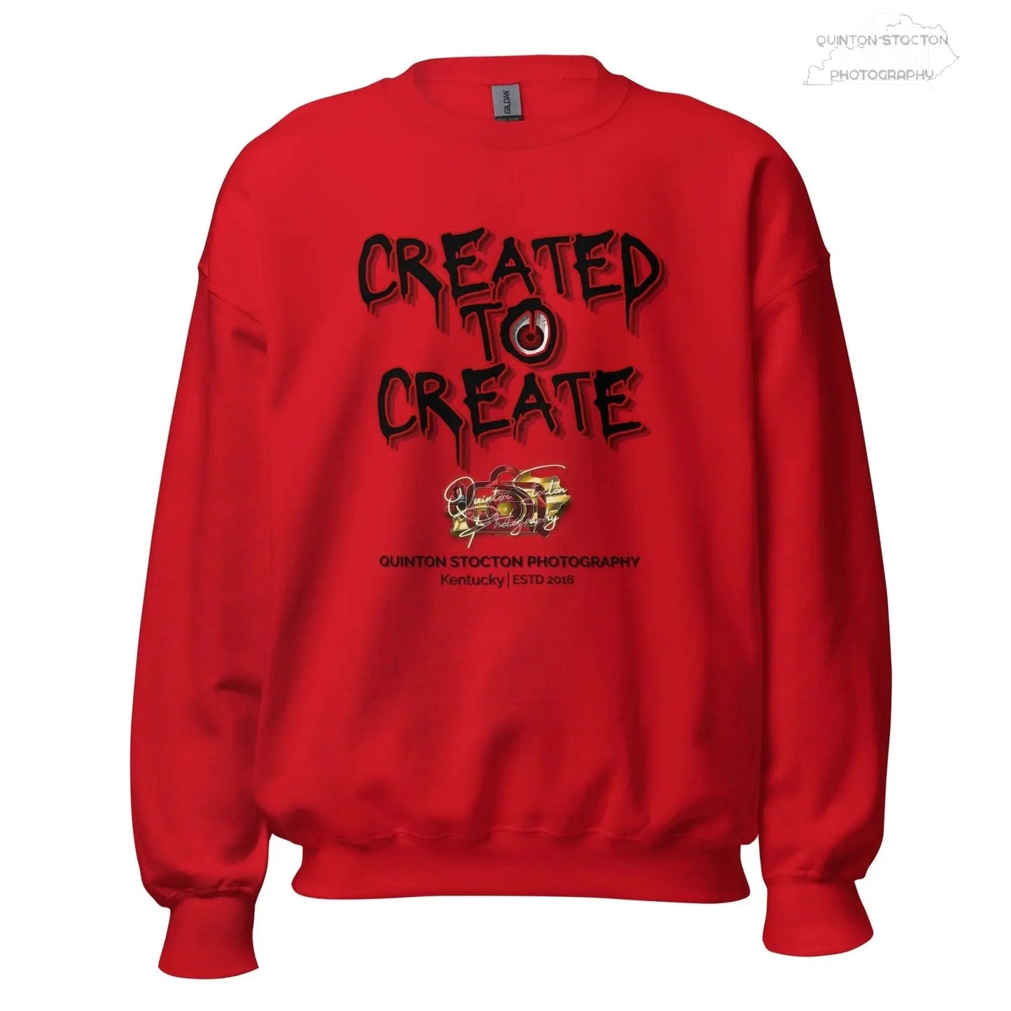 Artistic Graphic Design - Created to Create - Crewneck Sweatshirt - Unisex Heavy Blend - Quinton  Stocton Photography Quinton Stocton Photography Sweatshirt  Quinton Stocton Photography