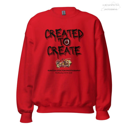 Artistic Graphic Design - Created to Create - Crewneck Sweatshirt - Unisex Heavy Blend - Quinton  Stocton Photography Quinton Stocton Photography Sweatshirt  Quinton Stocton Photography