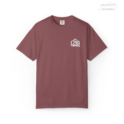 Comfort Colors 1717 Unisex Tee Left Chest Quinton Stocton Photography Monogram Logo by Printify T-Shirt 39.99 Quinton Stocton Photography Brick / 4XL