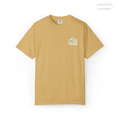 Comfort Colors 1717 Unisex Tee Left Chest Quinton Stocton Photography Monogram Logo by Printify T-Shirt 33.99 Quinton Stocton Photography Mustard / 2XL
