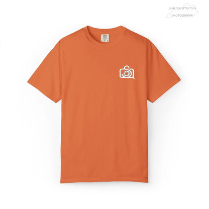 Comfort Colors 1717 Unisex Tee Left Chest Quinton Stocton Photography Monogram Logo by Printify T-Shirt 39.99 Quinton Stocton Photography Burnt Orange / 4XL