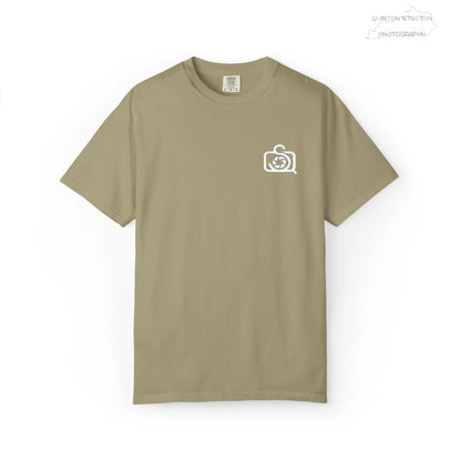 Comfort Colors 1717 Unisex Tee Left Chest Quinton Stocton Photography Monogram Logo by Printify T-Shirt 33.99 Quinton Stocton Photography Khaki / 2XL