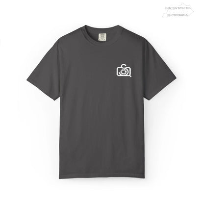 Comfort Colors 1717 Unisex Tee Left Chest Quinton Stocton Photography Monogram Logo by Printify T-Shirt 36.99 Quinton Stocton Photography Graphite / 3XL