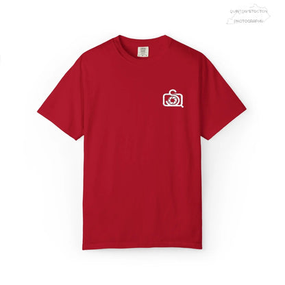 Comfort Colors 1717 Unisex Tee Left Chest Quinton Stocton Photography Monogram Logo by Printify T-Shirt 39.99 Quinton Stocton Photography Red / 4XL