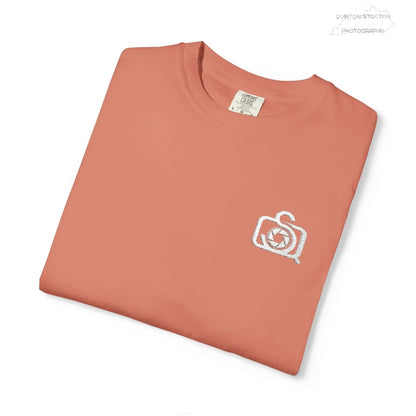 Comfort Colors 1717 Unisex Tee Left Chest Quinton Stocton Photography Monogram Logo by Printify T-Shirt  Quinton Stocton Photography