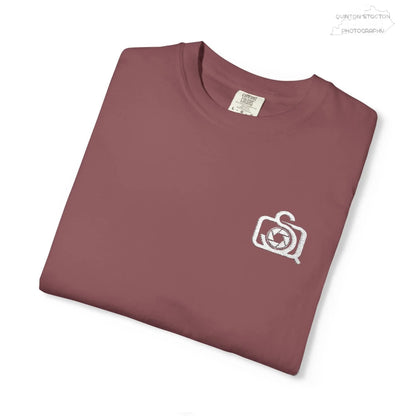 Comfort Colors 1717 Unisex Tee Left Chest Quinton Stocton Photography Monogram Logo by Printify T-Shirt  Quinton Stocton Photography
