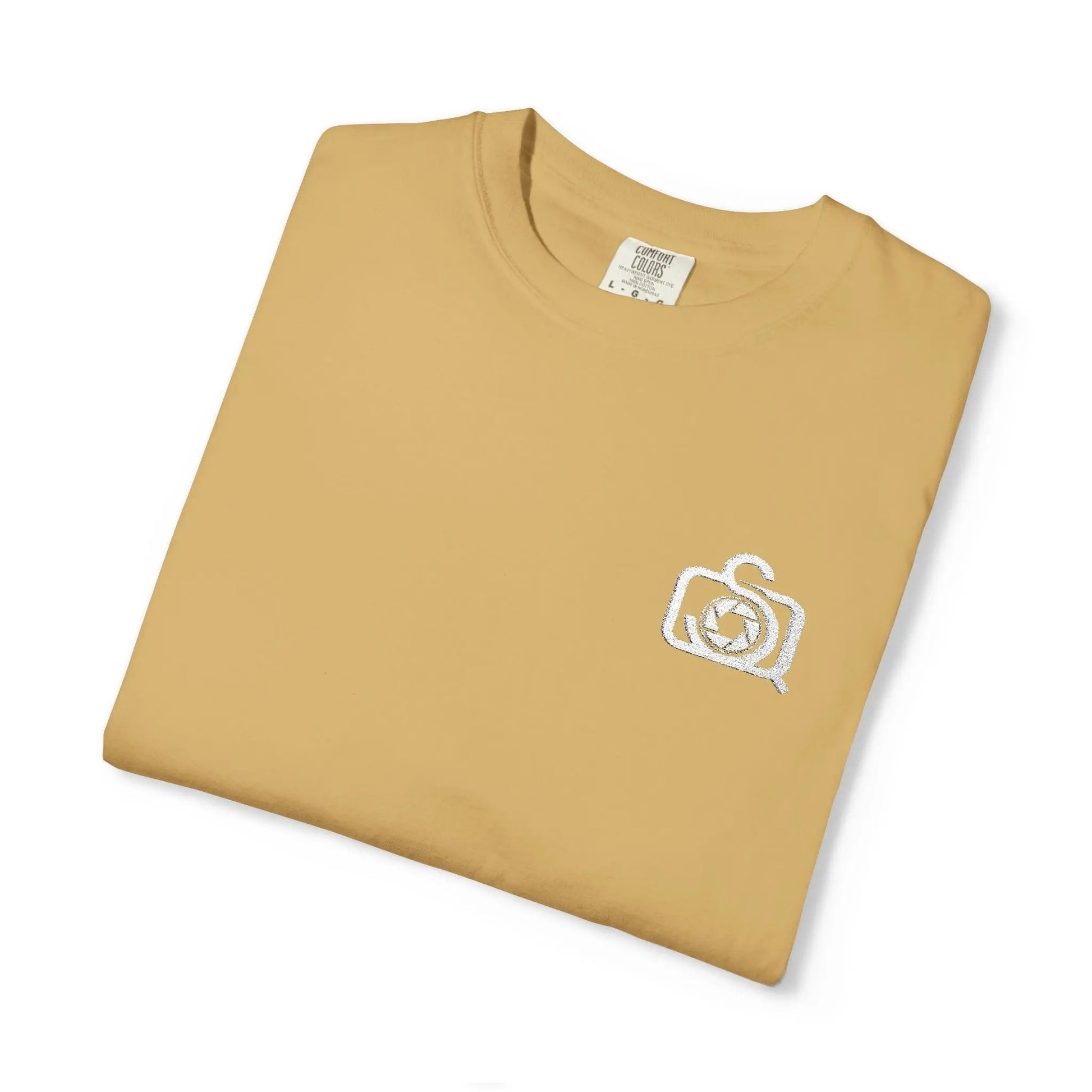 Comfort Colors 1717 Unisex Tee Left Chest Quinton Stocton Photography Monogram Logo by Printify T-Shirt  Quinton Stocton Photography